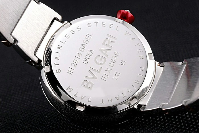 Bvlgari Lvcea White Dial Rose Gold Numerals Stainless Steel Case Two Tone Bracelet new121347