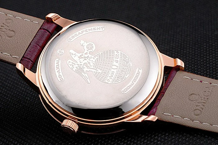 Omega DeVille Prestige Co Axial Diamond Gold Case Mother Of Pearl Dial Purple Leather Strap new121390