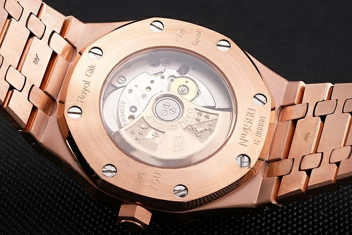 Audemars Piguet Royal Oak Black Dial Rose Gold Case And Bracelet new121565