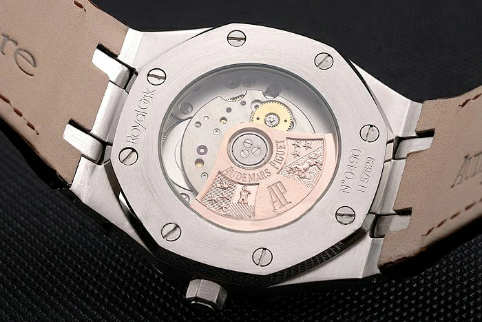 Audemars Piguet Royal Oak White Dial Stainless Steel Case Brown Leather Strap new121566