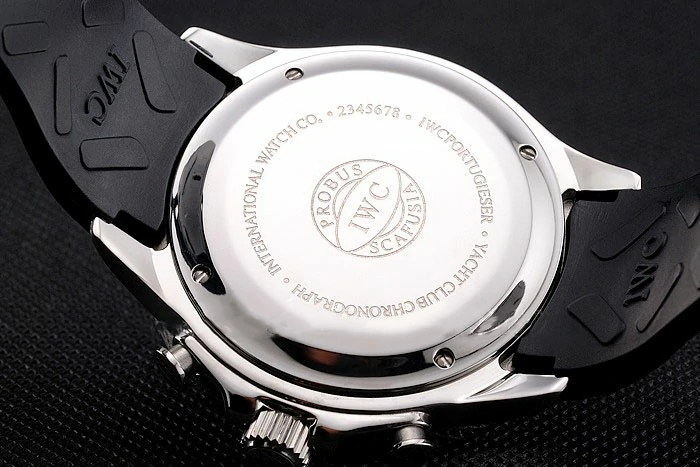 IWC Portugieser Yacht Club Black Dial Stainless Steel Case Black Rubber Strap new121926