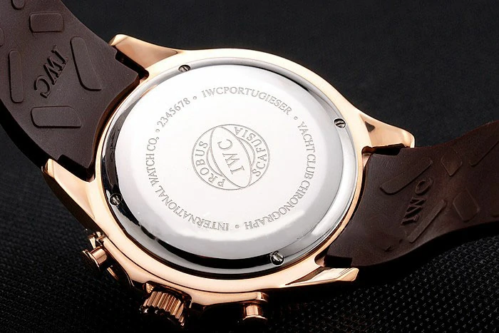 IWC Portugieser Yacht Club Brown Dial Rose Gold Case Brown Rubber Strap new121928
