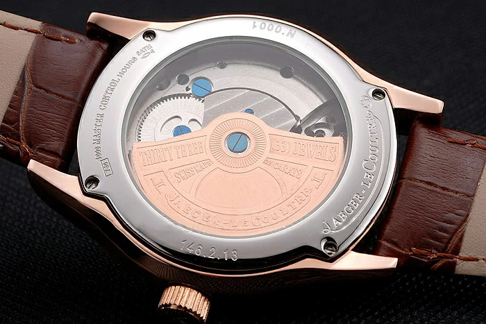 Jaeger LeCoultre Master Moonphase Tourbillon White Dial Rose Gold Case Brown Leather Strap new121932