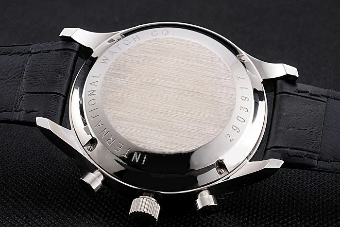IWC Portugieser Power Reserve White Dial Stainless Steel Case Black Leather Strap new121977