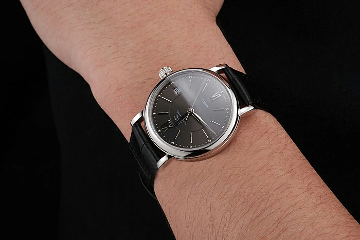 IWC Portofino Dark Gray Dial Stainless Steel Case Black Leather Strap new122029