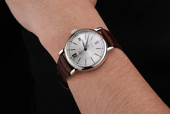 IWC Portofino Silver Dial Stainless Steel Case Brown Leather Strap new122030