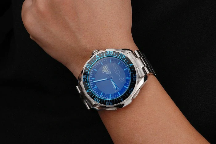 Omega Speedmaster Skywalker X 33 Black Dial Blue On Black Bezel Stainless Steel Case And Bracelet new122081