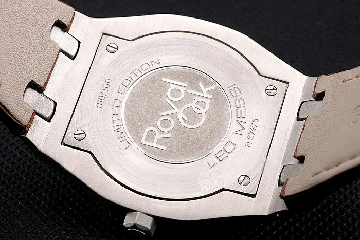 Audemars Piguet Royal Oak Fondation Gray Dial Stainless Steel Case Brown Leather Strap new122204
