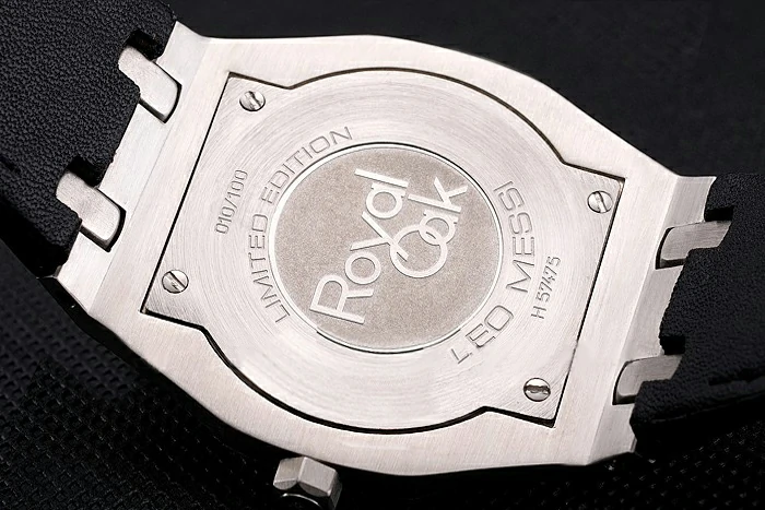 Audemars Piguet Royal Oak Fondation Blue Dial Stainless Steel Case Black Leather Strap new122207