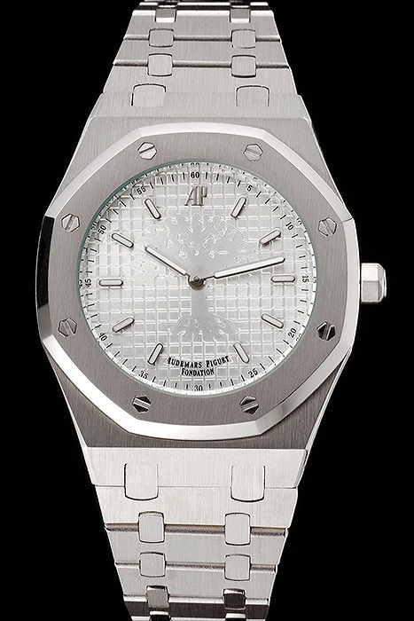 Audemars Piguet Royal Oak Fondation White Dial Stainless Steel Case And Bracelet new122208