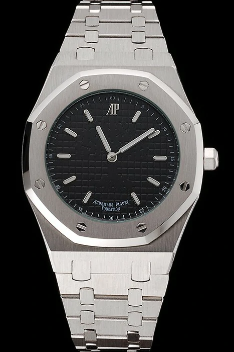 Audemars Piguet Royal Oak Fondation Black Dial Stainless Steel Case And Bracelet new122210