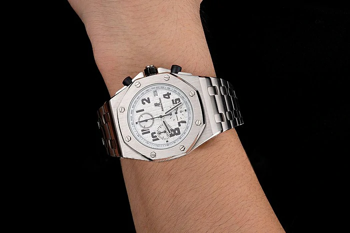 Audemars Piguet Royal Oak Offshore White Dial Stainless Steel Case And Bracelet new122213