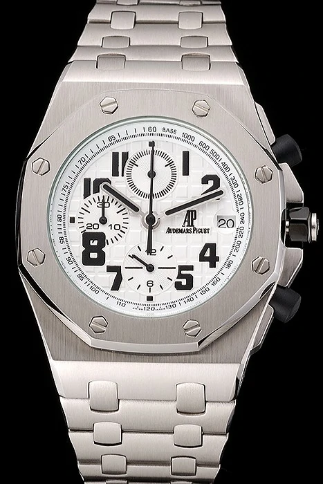 Audemars Piguet Royal Oak Offshore White Dial Stainless Steel Case And Bracelet new122213
