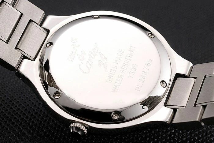 Cartier Must White Dial Stainless Steel Case And Bracelet new122224