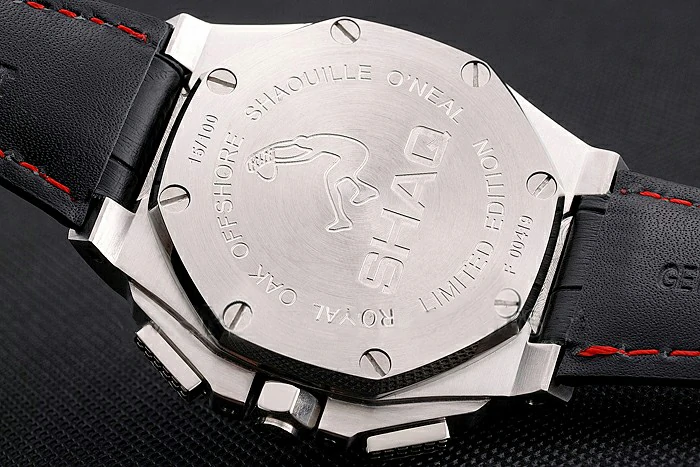 Audemars Piguet Royal Oak Offshore Shaquille O'Neal White Dial Stainless Steel Case Black Leather Strap new122418