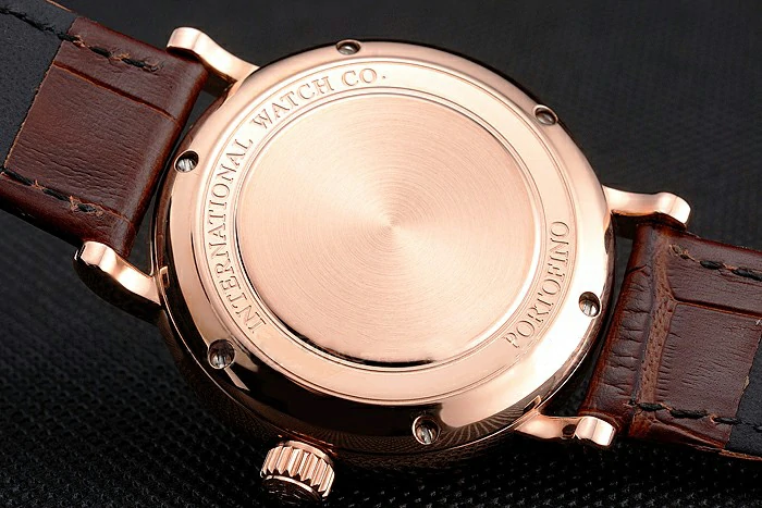 IWC Portofino Day And Night Silver Dial Rose Gold Case Brown Leather Strap new122445
