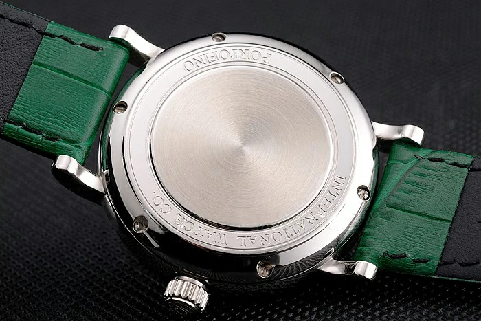 IWC Portofino Day And Night White Dial Stainless Steel Case Green Leather Strap new122447