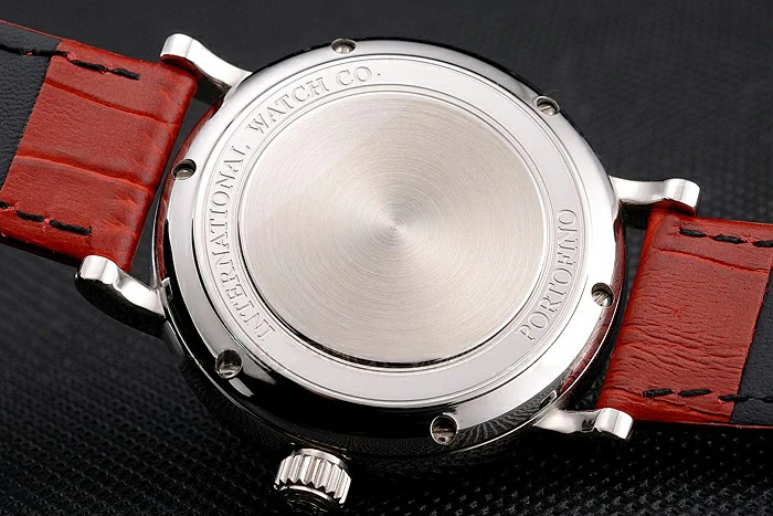 IWC Portofino Day And Night White Dial Stainless Steel Case Red Leather Strap new122449