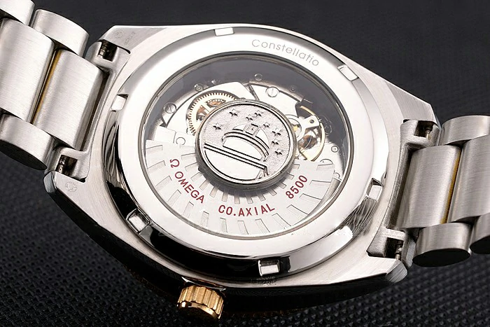 Omega Globemaster Black Dial Stainless Steel Case Gold Bezel Two Tone Bracelet new122452