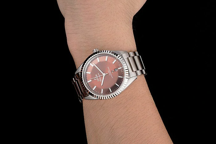 Omega Globemaster Brown Dial Stainless Steel Case And Bracelet new122454