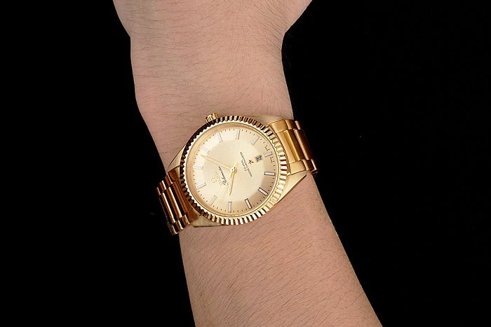 Omega Globemaster Gold Dial Gold Case And Bracelet new122455