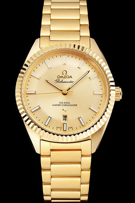 Omega Globemaster Gold Dial Gold Case And Bracelet new122455