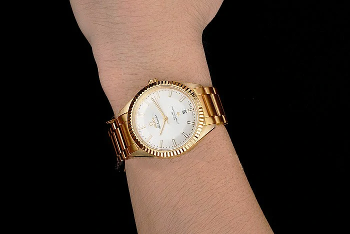 Omega Globemaster White Diak Gold Case And Bracelet new122459