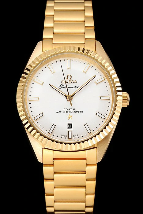 Omega Globemaster White Diak Gold Case And Bracelet new122459