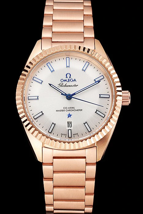 Omega Globemaster White Dial Rose Gold Case And Bracelet new122460