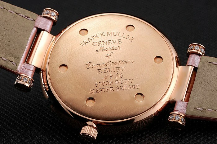 Franck Muller Double Mistery 4 Saisons White Dial Rose Gold Case Light Pink Leather Strap new122589