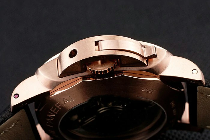 Panerai Luminor 1950 3 Days Chrono Flyback Black Dial Rose Gold Case Black Leather Strap new122725