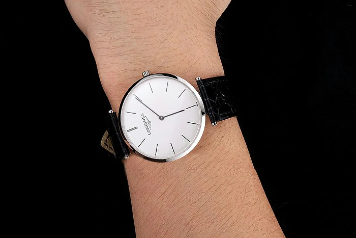 Longines Grande Classique White Dial Stainless Steel Case Black Leather Strap new122746