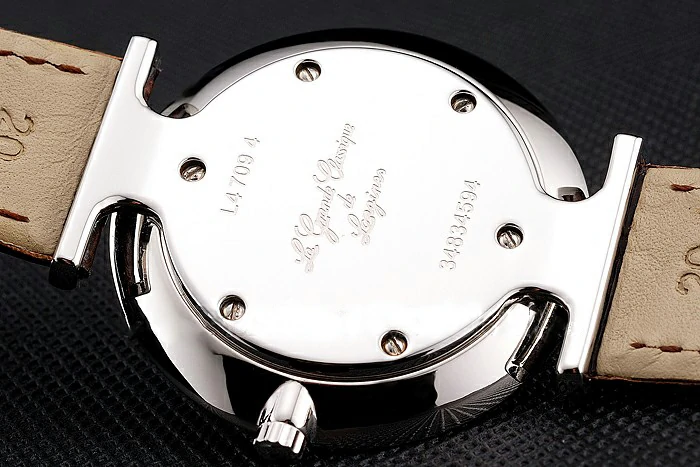 Longines Grande Classique White Dial Stainless Steel Case Brown Leather Strap new122747
