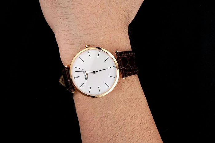 Longines Grande Classique White Dial Gold Case Brown Leather Strap new122753
