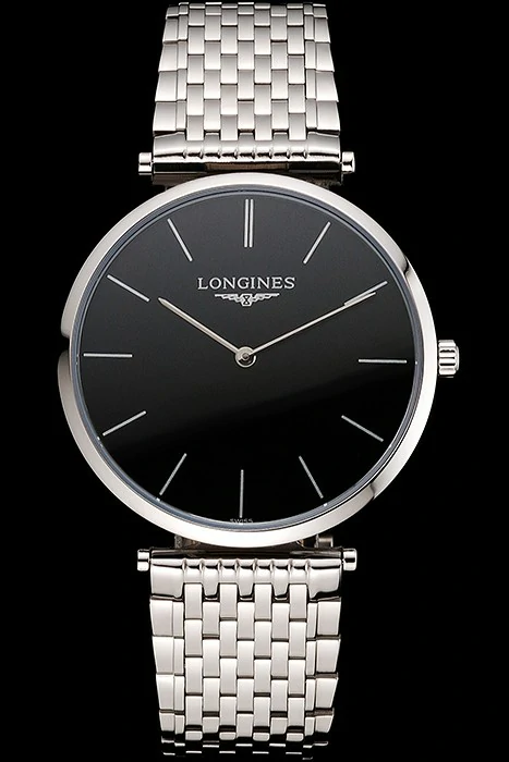 Longines Grande Classique Black Dial Stainless Steel Case And Bracelet new122764