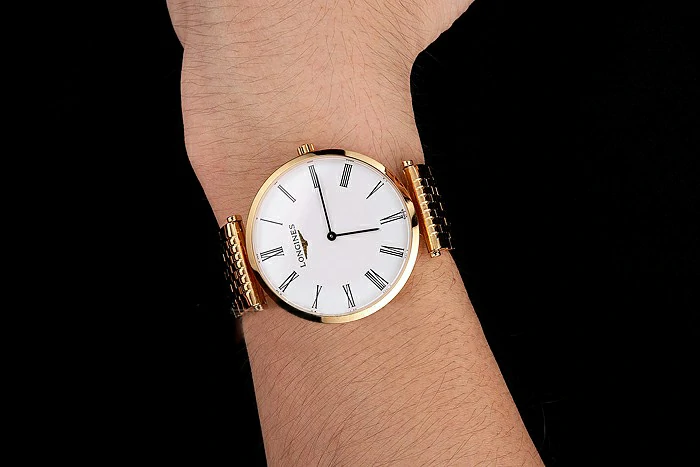 Longines Grande Classique White Dial Roman Numerals Gold Case And Bracelet new122771