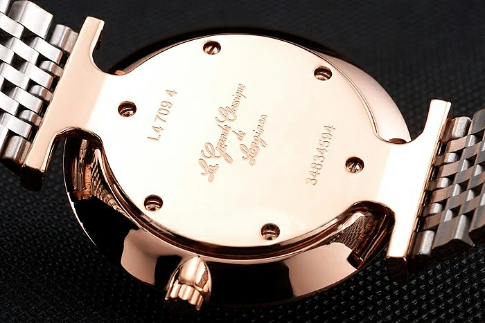 Longines Grande Classique White Dial Rose Gold Case Two Tone Bracelet new122774