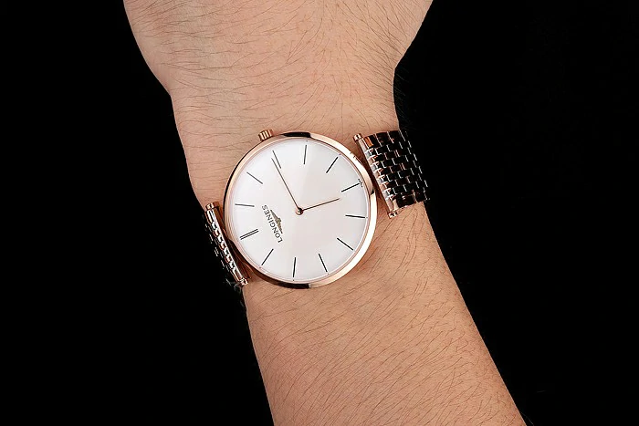 Longines Grande Classique White Dial Rose Gold Case Two Tone Bracelet new122774