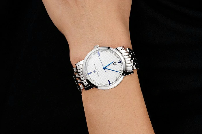 Vacheron Constantin Fine White Dial Stainless Steel Case And Bracelet new122783