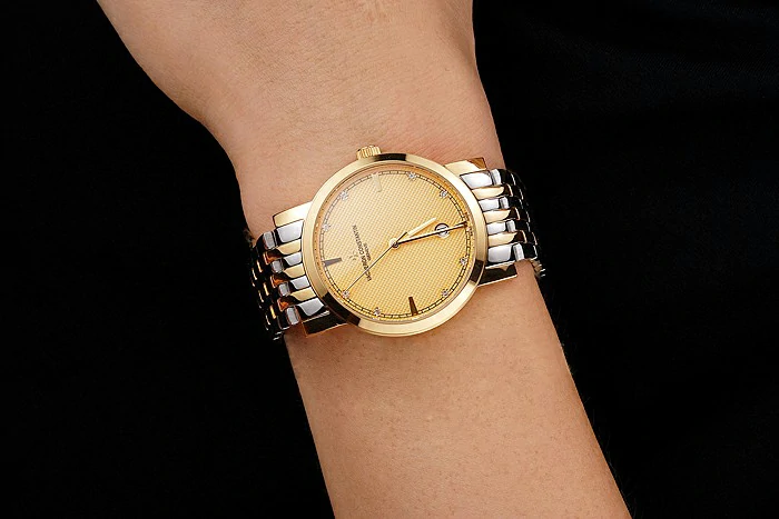 Vacheron Constantin Fine Gold Dial Gold Case Two Tone Bracelet new122786