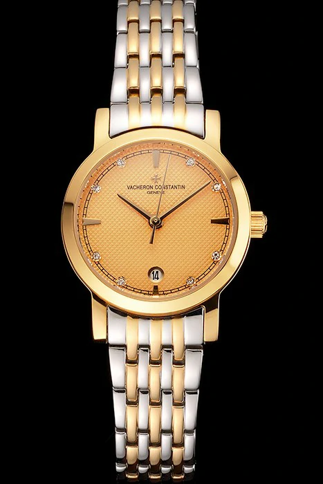 Vacheron Constantin Fine Gold Dial With Diamonds Gold Case Two Tone Bracelet new122790