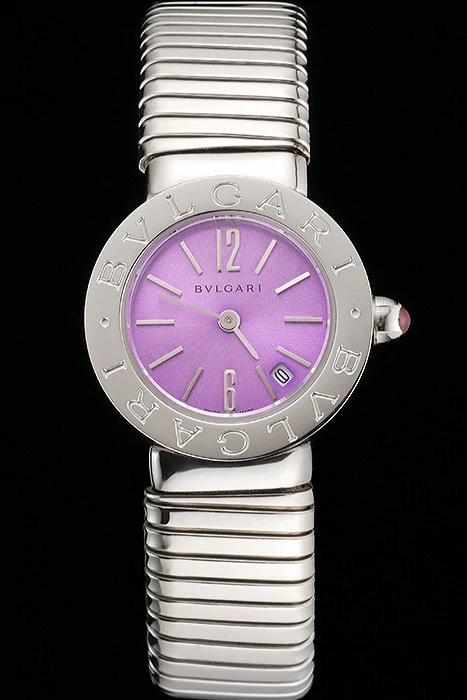 Bvlgari Bvlgari Lilac Dial Stainless Steel Case And Tubogas Bracelet new122902