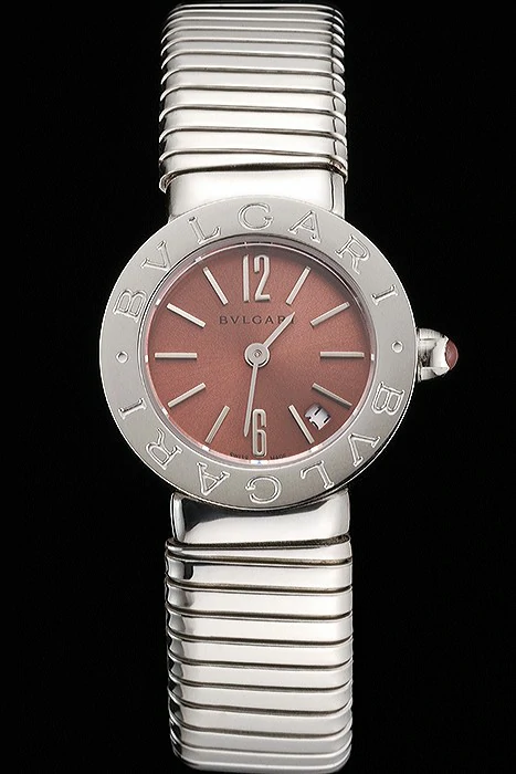 Bvlgari Bvlgari Light Brown Dial Stainless Steel Case And Tubogas Bracelet new122905