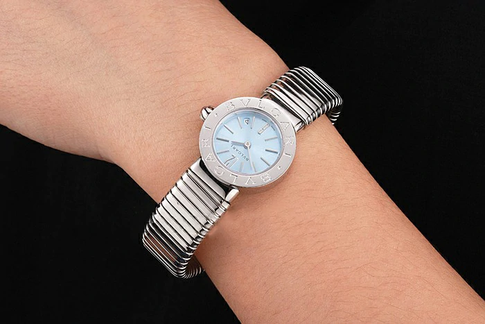 Bvlgari Bvlgari Light Blue Dial Stainless Steel Case And Tubogas Bracelet new122906