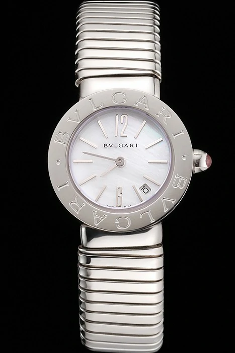 Bvlgari Bvlgari Silver Dial Stainless Steel Case And Tubogas Bracelet new122907