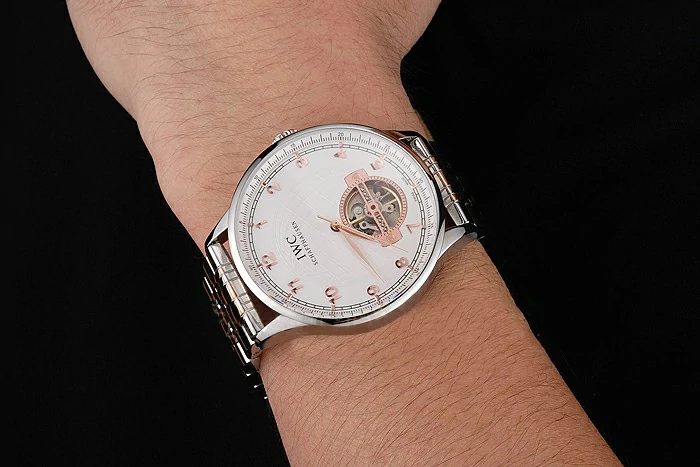IWC Portugieser Tourbillon White Dial Stainless Steel Case Two Tone Steel Rose Gold Bracelet new122939