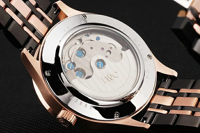 IWC Portugieser Tourbillon Black Dial Rose Gold Numerals Rose3 Gold Case Two Tone Black Rose Gold Bracelet new122943