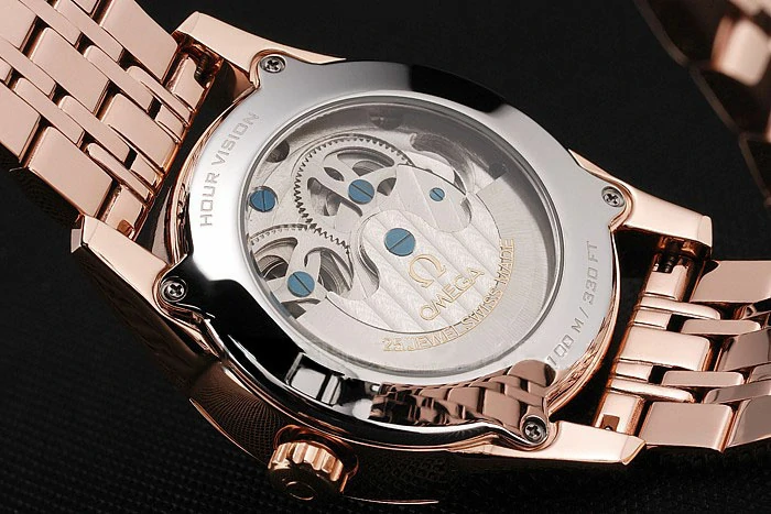 Omega De Ville Moonphase Tourbillon White Dial Rose Gold Case And Bracelet new122947