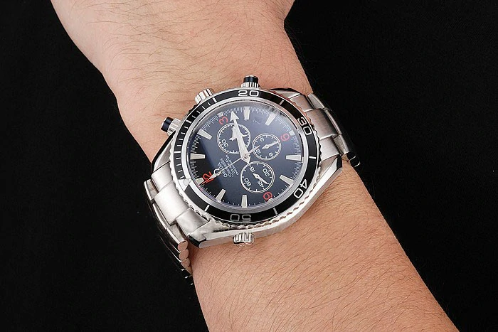 Omega Seamaster Black Dial Black Bezel Stainless Steel Case And Bracelet new122975