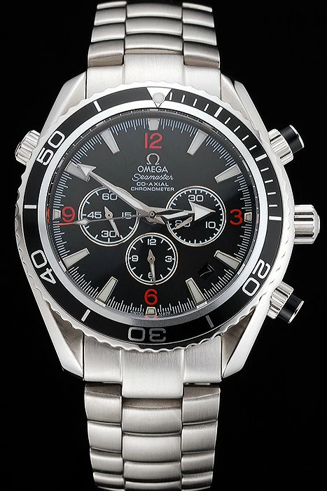 Omega Seamaster Black Dial Black Bezel Stainless Steel Case And Bracelet new122975